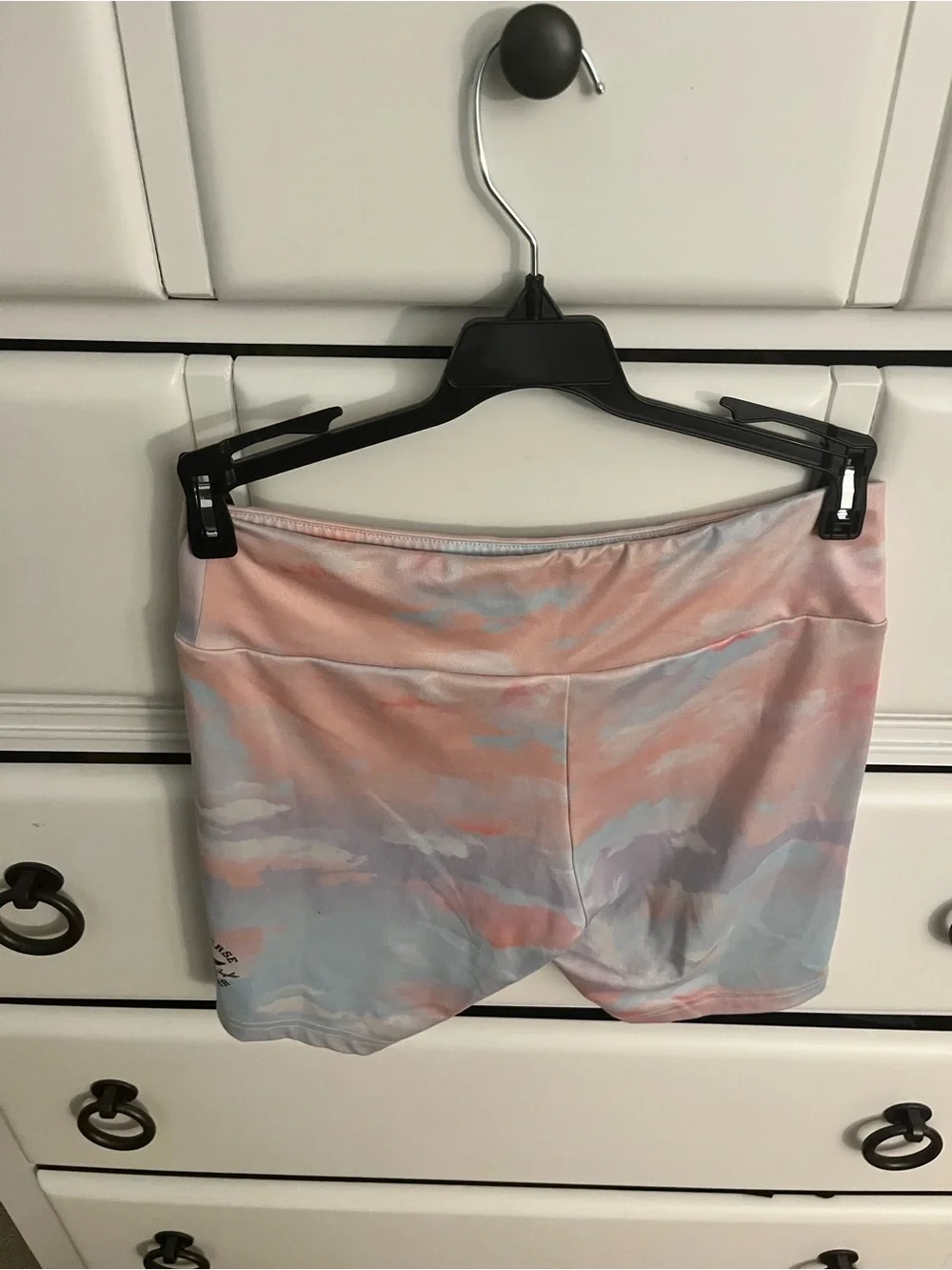 Converse Girls Pastel Tie-Dye Bike Shorts in Pink, Lavender & Blue